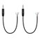 Fancasee (2 Pack Replacement 2.5mm Male Plug to Bare Wire Open End TRRS 4 Pole Stereo 2.5mm Plug Jack Connector Audio Cable for Headphone Headset Earphone Microphone Cable Repair