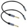 JSADZKJ 1/4" to 1/8" Adapter Cable 3.5mm Stereo TRS to 6.35mm Mono TS Audio Jack Adapter Converter, 6.35mm 1/4 inch Male to 3.5mm 1/8 inch Female Audio Cable for Mixer Guitar Amplifier 30cm