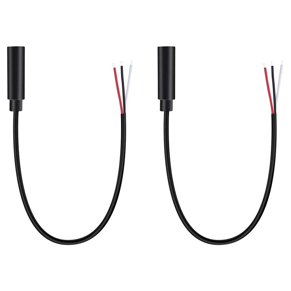 fancasee Fancasee 3 Female Jack To Bare Wire Open End Trs 3 Pole Stereo 1 8 3 Jack Plug Connector 3.5 MM