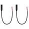 Fancasee 2 Pack Replacement 3.5mm Female Jack to Bare Wire Open End TRS 3 Pole Stereo 1/8" 3.5mm Jack Plug Connector Audio Cable for Headphone Headset Earphone Cable Repair