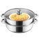ZENFUN Steamer for Cooking, Steamer Pot with Steamer Insert, 2 Tier Stack and Steam Pot Set with Glass Lid, Stainless Steel Steamer Pot Double Handle, 11 Inch&iuml;&frac14;&circ;Thickened&iuml;&frac14;&permil;
