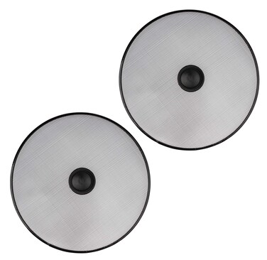 Splatter Screen for Frying Pans - Set Of 2: 10", 10" - Kitchen Ultimate Grease Protection Mesh for Skillet - Bacon Oil Catcher Guard for Pan