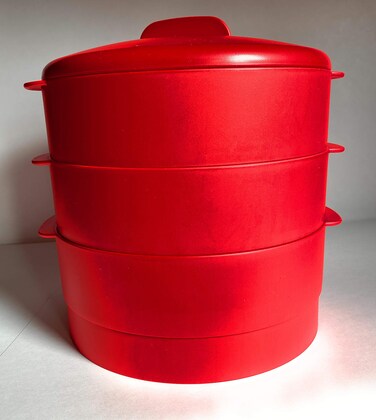 Tupperware Steam It - Smart Steamer - Two Layer Vegetable Rice Steamer
