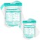 Resurhang 100 Pack Zipper Microwave Steam Bags Microwave Steamer Bags Medium and Large Sizes Reusable Cooking Pouch Microwave Cooking Bags for Vegetables Potatoes and Meat