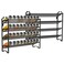 Simple Trending 2 Pack 4 Tier Spice Rack Organizer,Stackable Kitchen Counter Shelves,for Cabinet,Countertop,Pantry, Door or Wall Mount, Metal Mesh,Jars not Included, Black