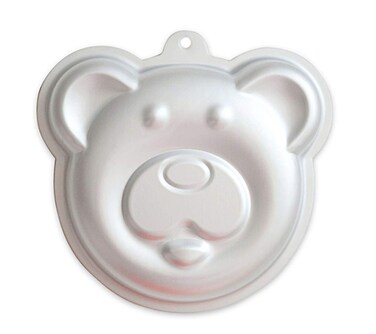 ZDYWY 7 Inch Bear Panda Head Shaped Aluminum 3D Baking Mould Cake Mold Tin Birthday Cake Pan - Panda