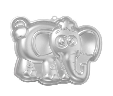 ZDYWY 10 Inch Elephant Shaped Aluminum 3D Baking Mould Cake Mold Tin Birthday Cake Pan - Elephant