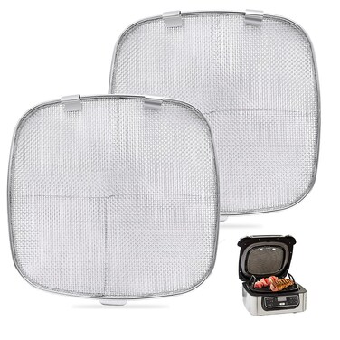 Yidata 2 Pack Replacement Stainless Steel Splatter Shield for Ninja Foodi AG300,AG301C Air Fryer Replacement Part