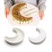 EchoDone Crescent Moon Shape Silicone Cake Pan, Moonlight Sonata Mousse Cake Bread Pizza Baking Mold Kitchen Bakeware Tools