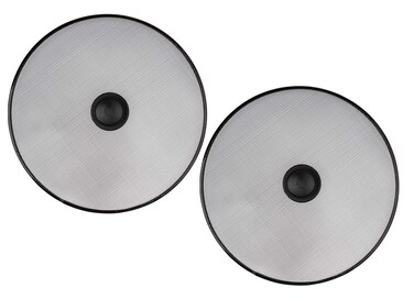 Stainless Steel Splatter Screen for Pan - Set Of 2: 8.2", 8.2" - Safe Protection Shield for Frying Grease Splash - Fry Oil Guard for Cooking