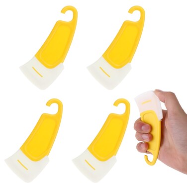 JJUNW 4 Pcs Kitchen Food Grade Silicone Spatula, 3D Printer Silicone Removal Spatula Scraper Tools, Pot Scrapers for Kitchen for Resin Transfer and Protect for Cleaning Dishes Pots Pans