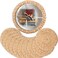 Boho Placemats for Dining Table Set of 10, Water Hyacinth Placemats for Round Table, Round Placemats for Round Tables, Woven Placemats Set of 10, Farmhouse Placemats 11.8" (10)