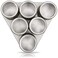 Magnetic Spice Rack - 6 Stainless Spice Jars for Seasoning - Magnetic Spice Containers for the Kitchen, Dining Table, and Refrigerator - 2.50" x 8.00" x 8.00