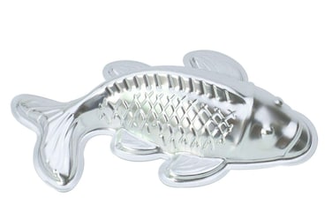 ZDYWY 10 Inch Fish Carp Shaped Aluminum 3D Baking Mould Cake Mold Tin Birthday Cake Pan - Fish Carp