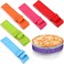 6 Pieces Colorful Baking Even Strip Cake Pan Baking Strips Absorbent Thick Cake Strips Baking Tray Protection Straps for Home Kitchen Baking Supplies
