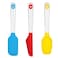 Webake Mini Silicone Spatula Set, Non-Stick Small Spatulas with Sturdy Handle, Nice for Small Jars and Cans, Mixing, Cooking and Baking, Heat Resistant and Dishwasher Safe, Great for Kitchen Use