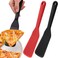 2 Pcs Silicone Omelette Spatula Turner Thin Long Egg Crepe Pancake Spatula Nonstick Heat Resistant Cooking Spatula for Cooking Omelet Pancake Burgers Pizza Steak Omelet Crepes