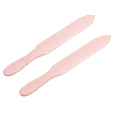 2 Pieces Crepe Spatula Pancake Spatula Wooden Crepe Spatula Wooden Pancake Spatula for Cooking, Large