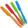 zYoung 4 Pcs Silicone Spatula Set Heat Resistant Cake Cream Butter Spatulas Mixing Batter Scraper Non-Stick Flexible Baking Cooking Tool