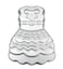 ZDYWY 10 Inch Princess Dress Shaped Aluminum 3D Baking Mould Cake Mold Tin Birthday Cake Pan - Princess Dress