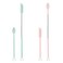 KINBOM Spatula and Spoon Sets Silicone, 2pcs Telescopic Spatula 2pcs Scooping Spoon Silicone Spatula Sets with Hanging Buckle Telescoping Spatula and Spoon for Kitchen Cooking Cosmetics