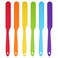 6pcs Silicone Spatulas Heat Resistant Jar Spatulas Cake Cream Butter Spatulas with Long Handle Non-Stick Kitchen Baking Cooking Resin Craft Stirring Mixing Scraper Tool (6 Colors)