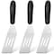 Small Spatula 3 Pieces, Metal Spatulas for Kitchen Use, Stainless Steel Mini Serving Spatula for Flipping and Cooking, Ideal for Brownies Tiramisu Cookie Lasagna or Pancakes