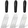 Small Spatula 3 Pieces, Metal Spatulas for Kitchen Use, Stainless Steel Mini Serving Spatula for Flipping and Cooking, Ideal for Brownies Tiramisu Cookie Lasagna or Pancakes