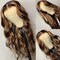 oulaer Hair Body Wave HD Invisible Lace Front Human Hair Wigs 13x4 Ombre Highlight Color Pre Plucked Bleached Knots Brazilian Remy Hair 150 Density 22 Inch