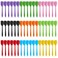 Hsei 54 Pieces Silicone Spatulas 8.1 Inch Rubber Spatula Heat Resistant Non Stick Flexible Cooking Scraper Baking Mixing Tool with Stainless Steel Inside for Kitchen Cookware Dishwasher Safe, 9 Colors
