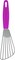 Fish Cooking Spatula with Plastic Handle - Metal Kitchen Turner - Stainless Steel Slotted Dishwasher Safe Spatulas