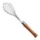 Stainless Steel Wire Whisk - Wooden Handle Kitchen Whisk- Balloon Whisk Egg Beater for Stirring Whisking Blending Mixing Egg Gravy Cake Batter Flour or Sauces