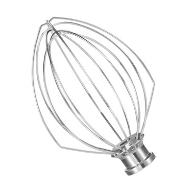 Wire Whip for KitchenAid Stand Mixer, airkitrep K5AWW Whisk Replacement, Stainless Steel 6 Wire Whip Attachment, Balloon Whisk Fit for Kitchen Aid 5 Quart Bowl-Lift, Ideal for Beating Eggs, Cream