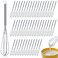 Baderke 6 Inch Mini Whisk Bulk Small Whisks for Cooking 304 Stainless Steel Tiny Whisk for Baking, Whipping,Beating Eggs, Mixing Sauces, Blending Ingredients(50 Pcs)