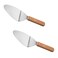 IWOWHERO 2Pcs Pizza Spatula with Handle Metal Baking Shovel Versatile Pizza Server Tool for Cakes Cheese and Grilling for Home Baking and Parties