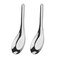 2 Pieces Stainless Steel Soup Spoons Dinner Spoons Soup Spoons Chinese Soup Spoon Asian Soup Spoon Table Spoons Tasting Spoon for Home Restaurant Use, 5.7 x 1.57 Inches, Silver