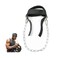 Wellsem Neck Harness with Adjustable Neck Strap and 30" Heavy Duty Steel Chain for Head Lifting Weights, Neck Exercise Gym Equipment Muscle Growth and Core Strength Training (Black)