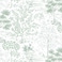 Hopepak 17.3''x197'' Peel and Stick Wallpaper Green and White Wallpaper Peel and Stick Self Adhesive Removable Wallpaper for Bedroom Tree Contact Paper Boho Wallpaper for Bathroom Walls Decor