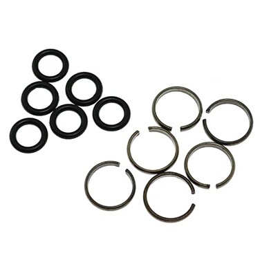 Maxmoral 6 Sets 1/2" Impact Wrench Socket Retainer Rings with O-ring Fits Replacement Impact Wrench Square Drive Socket Retainer Ring