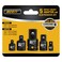 BOEN 5 Piece Impact Socket Adapter Set and Reducer Set, Standard SAE, 1/4", 3/8", 1/2" Impact Driver Conversions, CR-MO Steel Impact Driver &amp; Wrench Conversion Kit