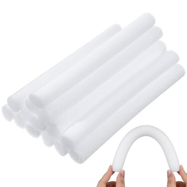 Housoutil 14PCS Foam Sofa Cover, Couch Cover Sticks, Furniture Protector Foam Sofa Slipcover Foam Sticks for Cushion Armchairs Sofa, White