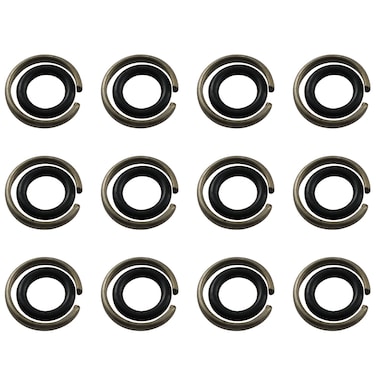 TAODAN Impact Friction Ring 12Set 1/2inch Impact Wrench Socket Retainer Rings for Electric Wrench Air Wrench, Hog Ring,O-ring Square Drive Socket Retainer Ring