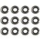 TAODAN Impact Friction Ring 12Set 1/2inch Impact Wrench Socket Retainer Rings for Electric Wrench Air Wrench, Hog Ring,O-ring Square Drive Socket Retainer Ring