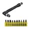 Xiaoyztan 1/4 Hex Socket Wrench with 10 Pcs Screwdriver Bits Dual-Head Multifunctional L-Type Hand Tool