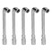BORDSTRACT 5Pcs Metric L Shaped Angled Hex Socket Wrench, 7mm L-Type Elbow Wrench Set Double-Head Elbow Hex Wrench for Mechanic Repair Tool