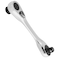Eyech 1/4" Mini Ratchet Wrench 72 Teeth Driver Socket and Screwdriver Bit Hex Quick Release Double Headed Ratchet Wrench Dual-use Spanner Multifunctional Hand Tools