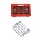 FLZOSPER 6-Piece Metric 8-19mm Double Flexible Socket Wrench Set, 12 Point with Storage Box