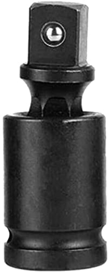 Edinstry Universal Joint Socket Wrench, 1/2" Black Swivel Socket Adapter Adapter, Universal Joint Socket Spanner, 1 Pcs