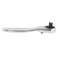Ratchet Socket Wrench / 1, Qiilu 6.35mm 1/4" Alloy Mini Ratchet Wrench Screwdrivers Hex WrenchTorque Quick Socket Batch Tool Silver(B)