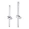 uxcell 1/4" and 3/8" Drive Sliding T-Handle Socket Wrench Chrome Finish Cr-V Steel 4 Pcs